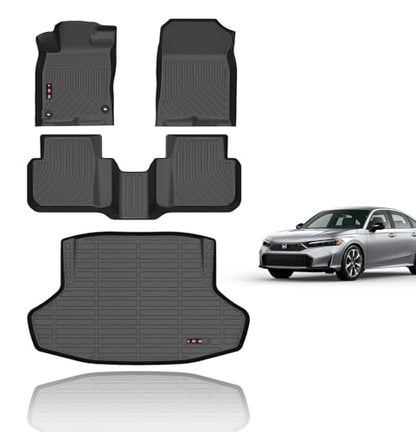 All Weather Floor Mats & Cargo Liner for 2026 2025 Honda Civic Hybrid Sedan