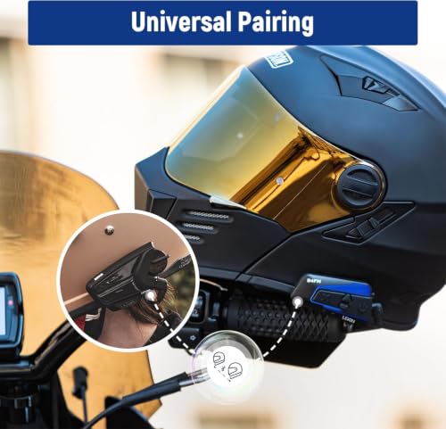 B4FM Motorcycle Bluetooth Headset (2 Count)