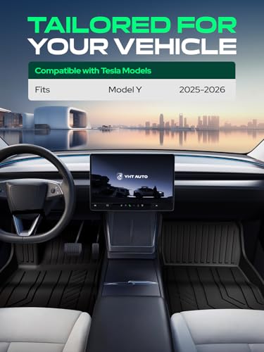 Automotive Floor Mats for Tesla Model Y Juniper 2025 2026 (6 Count)