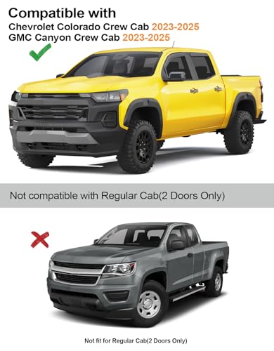 Window Visors Rain Guards for Chevy Colorado
