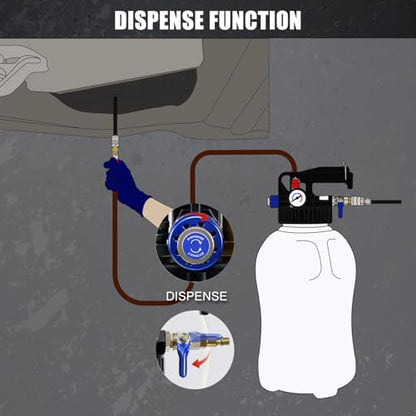 Transmission Fluid Pump Pneumatic Extractor and Dispenser Tool Kit