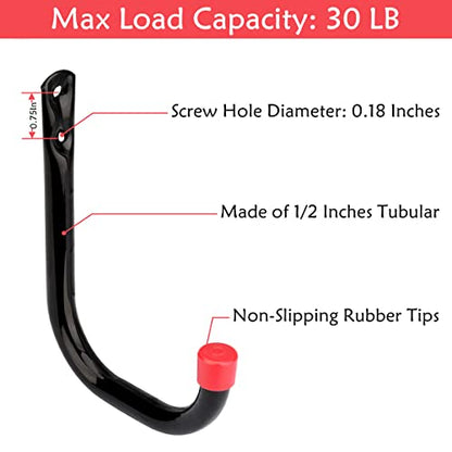 Heavy Duty Steel Garage Storage Utility Hooks (8 Count)