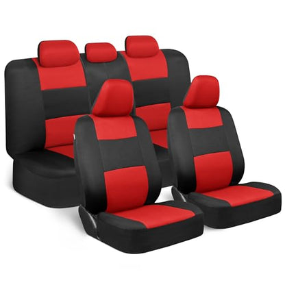 PolyPro Red Car Seat Covers Full Set with 4