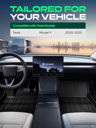 Automotive Floor Mats for Tesla Model Y 2020 (3 Count)