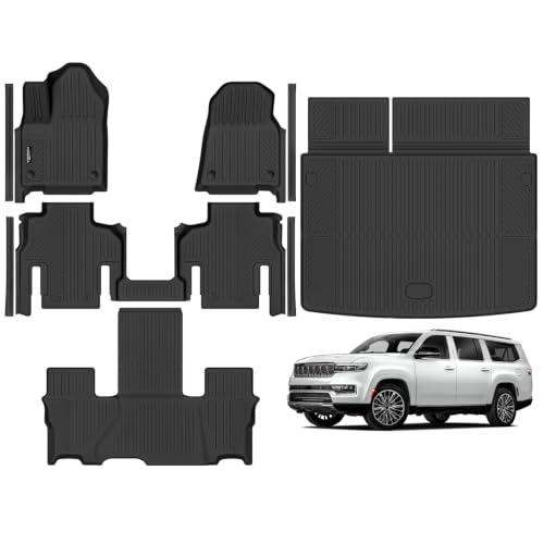 Floor Mat Set for 2026 Jeep Grand Wagoneer L 7 Seats