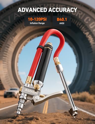 T3 Tire Pressure Gauge with Inflator 10
