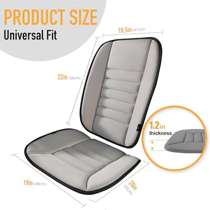 Car Seat Cushion with Back Support Pillow (2 Count)