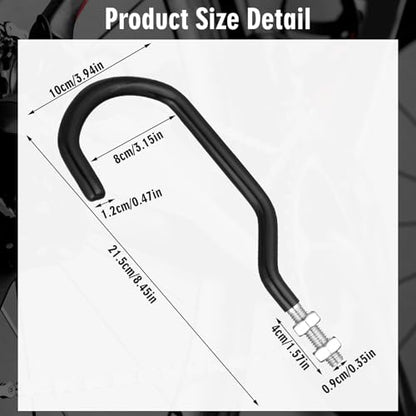 8 Pcs Machine Thread Bicycle Storage Hook (8 Count)