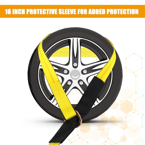 8 Pack 2" x 10ft Lasso Tow Truck Straps with D Ring 11 (8 Count)
