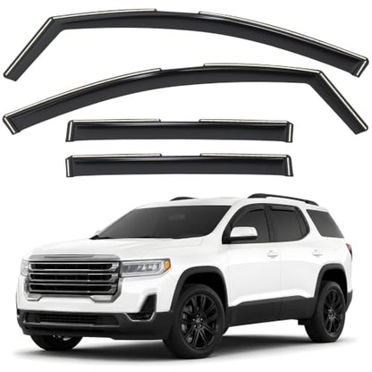 Window Deflectors Smoke Tinted in (4 Count)