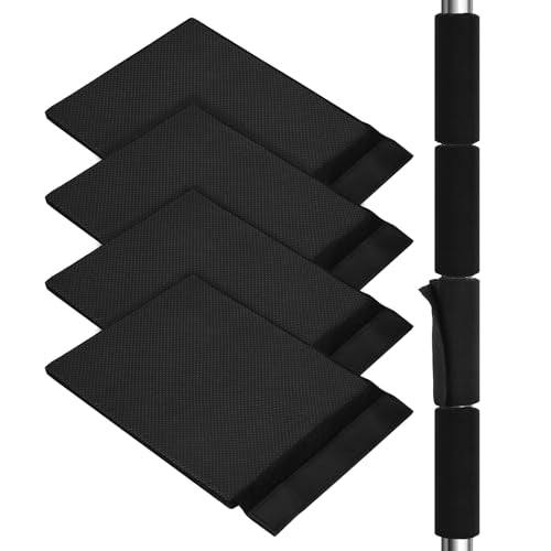 4pcs Basement Pole Wrap 12x14.5 Inch Black (4 Count)
