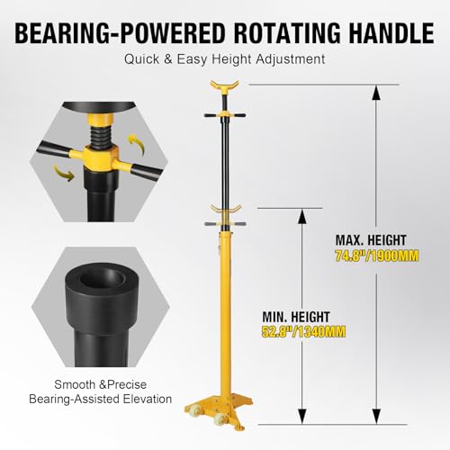 3 4 Ton Underhoist Support Stand with Two Wheels