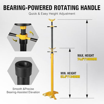3 4 Ton Underhoist Support Stand with Two Wheels