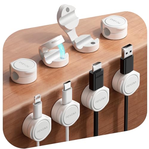 8 Pack Silicone Cord Organizer Magnetic Cable Clips (8 Count)