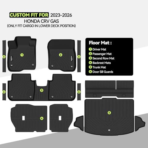 All Weather TPE Floor Mat Set for 2023