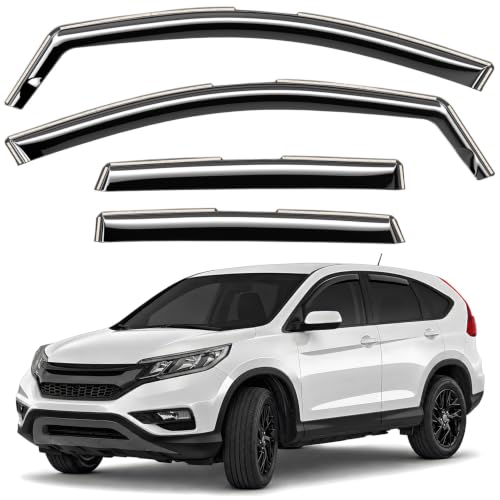 Window Deflectors Smoke Tinted in (4 Count)