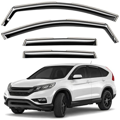 Window Deflectors Smoke Tinted in (4 Count)