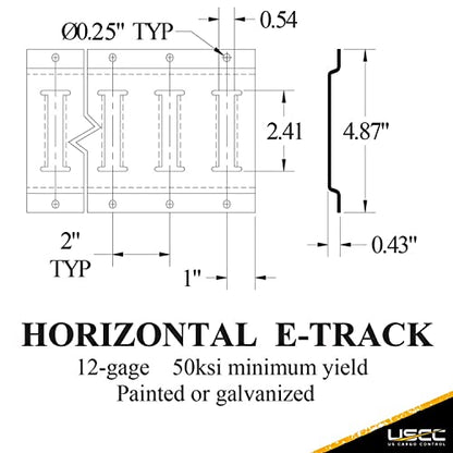 E Track Made in USA (100 Count)