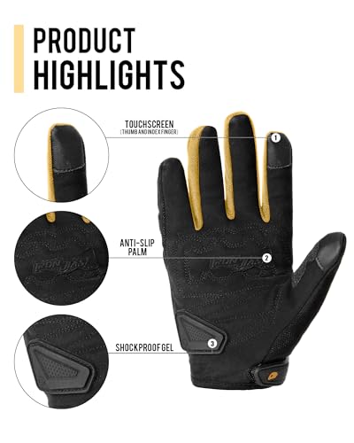 Summer Motorcycle Gloves for Men and Women Touchscreen Biker Gloves