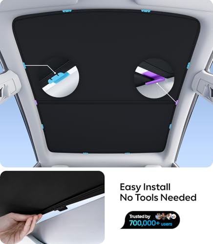 for Tesla Model Y Accessories Sunshade Roof