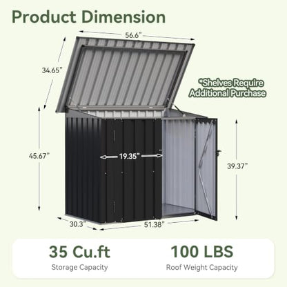 35 Cu.Ft Outdoor Storage Shed