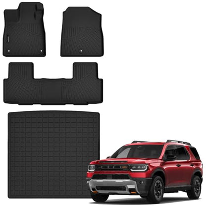 All Weather Floor Mats Cargo Mat for Honda Passport 2026 (4 Count)