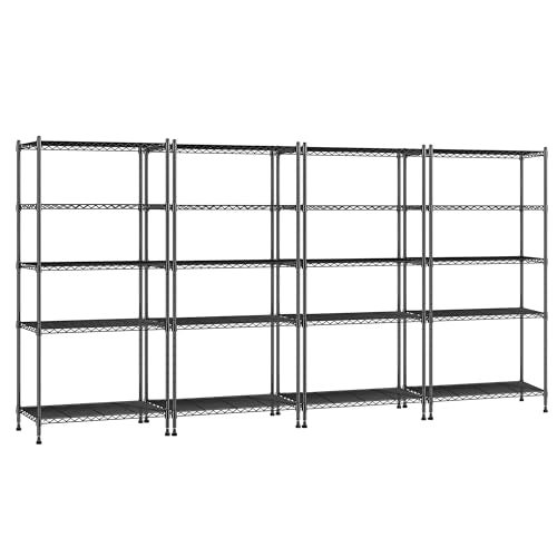 5 Tier Wire Shelving (4 Count)