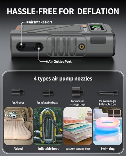 Car Jump Starter with Air Compressor 9000A