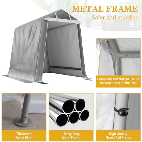 JY QAQA 6x6 FT Portable Motorcycle Carport