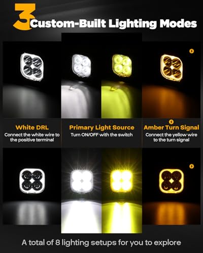 Color Play Series 3" LED Pods Hyper Spot Beam Driving Lights 2 (2 Count)