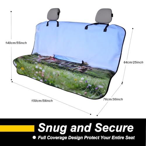Back Seat Cover for Car Trucks Van SUV Jeep