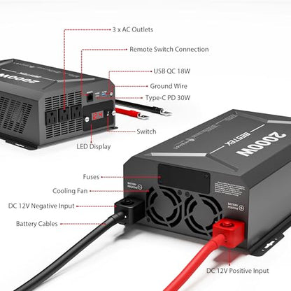 2000W Car Power Inverter