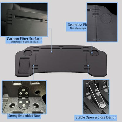 Foldable Car Desk for Tesla Model Y Model 3 Car Food Tray