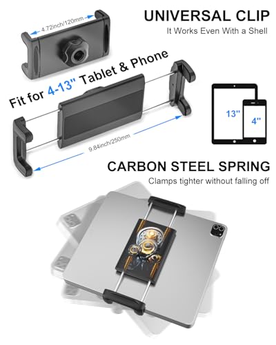 Heighten Tablet Cup Holder Mount [Super Durable] Heavy Duty Metal Cup Holder Tablet Mount for Car
