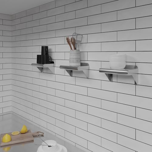 12 in. x 16 in. Stainless Steel Wall Mount Shelf