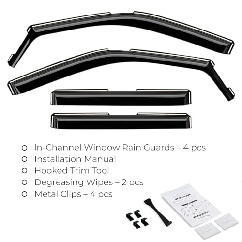 Window Deflectors Smoke Tinted in