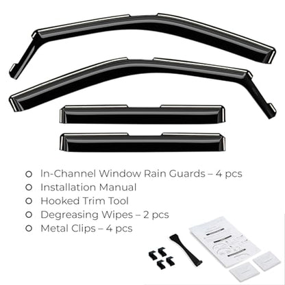 Window Deflectors Smoke Tinted in