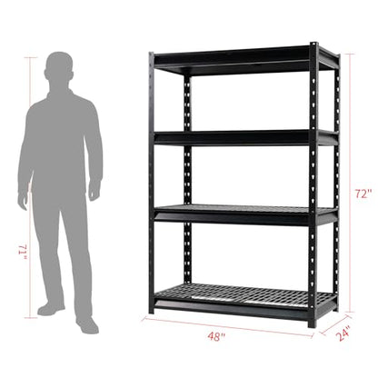 The Atlas 48" W Heavy Duty Garage Shelving Unit Load 12000 Lbs