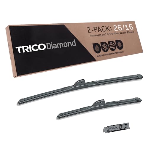 Diamond 26" + 16" Super Premium Automotive Replacement Windshield Wiper Blades (2 2)