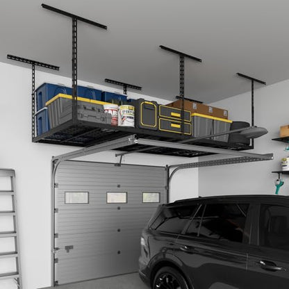 4X8FT Overhead Garage Storage Rack 750LBS Capacity