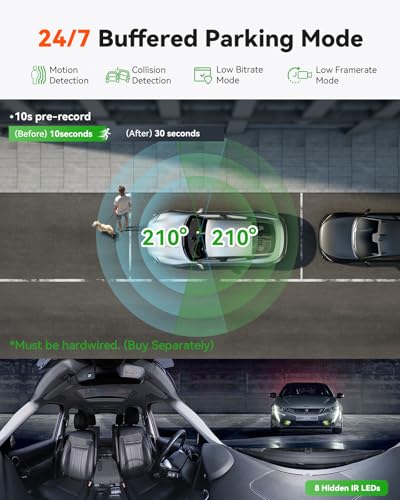 E360 Panoramic 2 Channel Fisheye Dash Cam