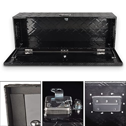 39In Aluminum Tool Box 5 Bar Tread ToolBox for Truck Bed Car Outdoor