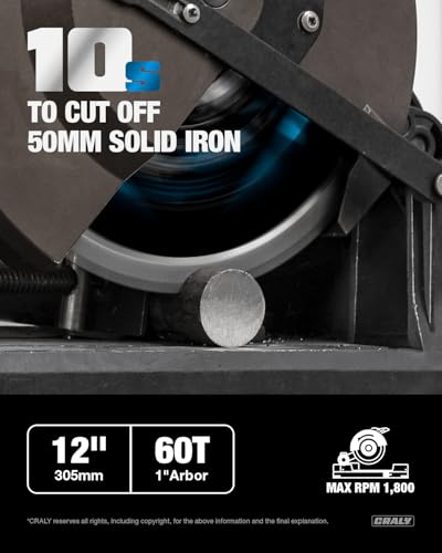12 Inch 60 Teeth Steel and Ferrous Metal Cutting Circular Saw Blade