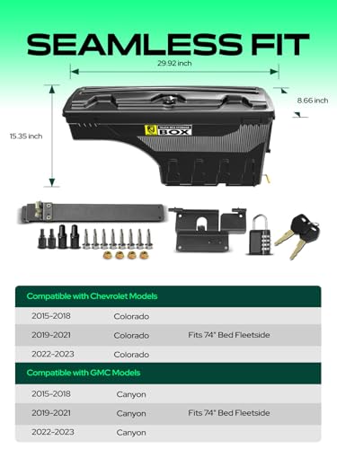 Passenger Side Truck Bed Storage Tool Box for Chevy