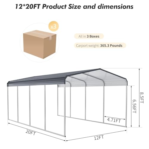12x20 Metal Carport