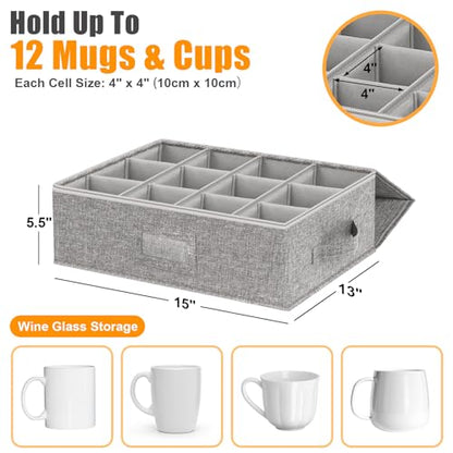 Cup Mug Storage Box (2 Count)