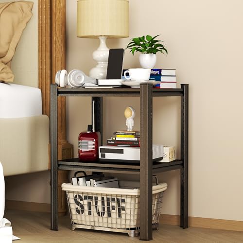 Garage Shelving Side Table Adjustable Metal Storage Shelves