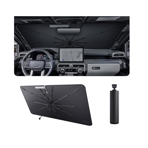 2025 4Runner Car Windshield Sun Shade Windshield Sunshade Umbrella [Star Fabric] Protect Car from Sun Rays&Heat Damage Keeps Vehicle Cool