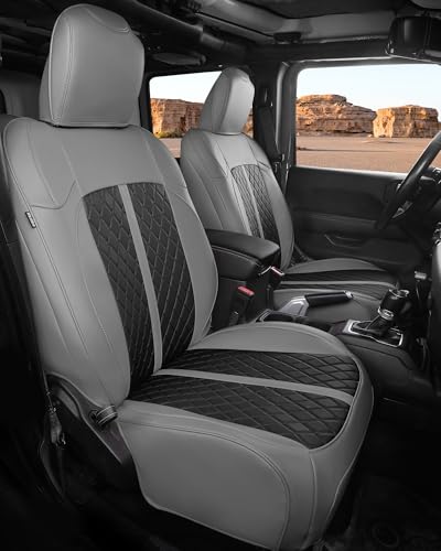 for Jeep Wrangler Leather Custom Car Seat Covers Full Set 4 Door