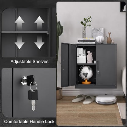 Metal Storage Cabinets with 2 Doors and Handle